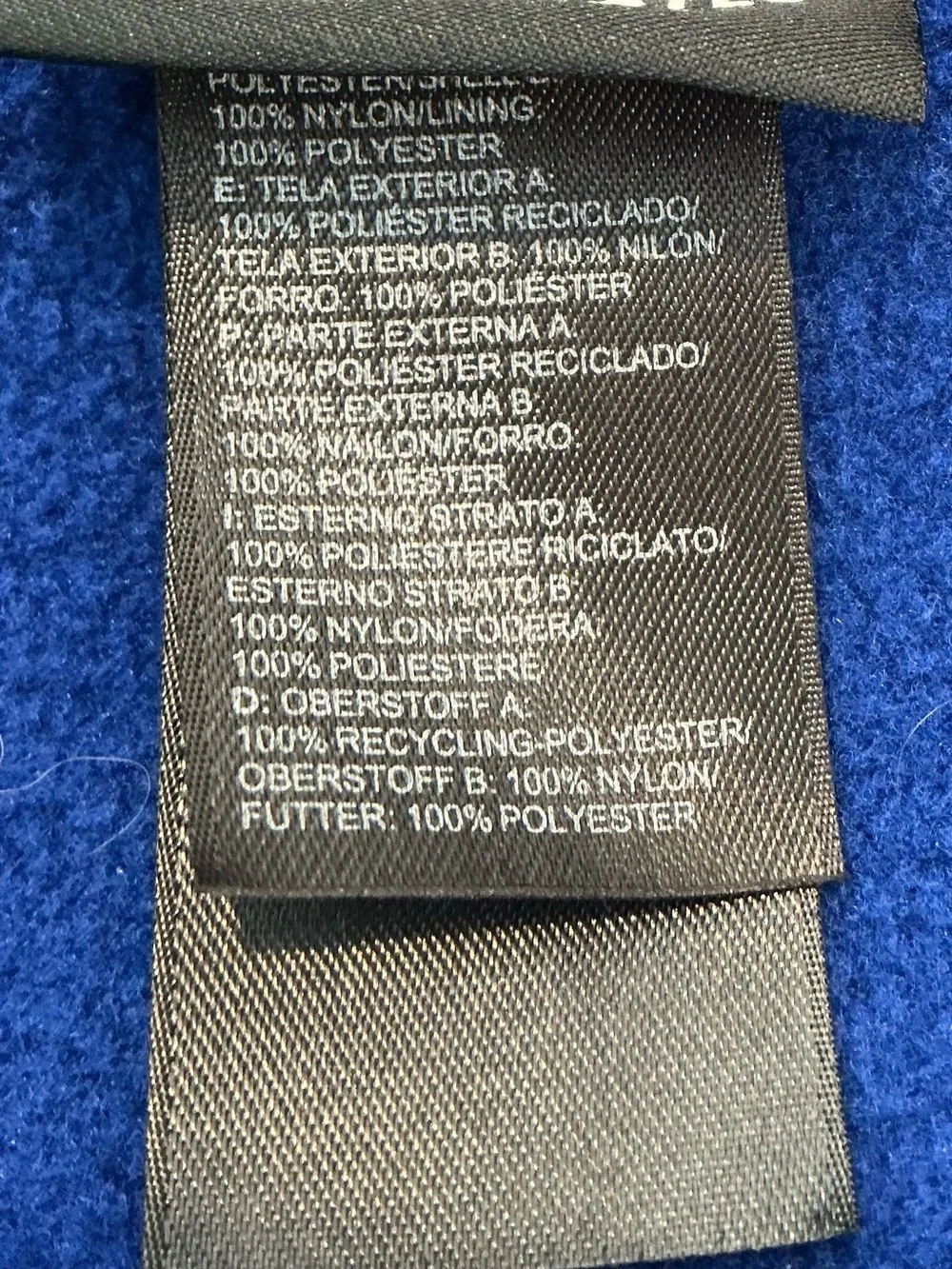 The North Face Blue and Gray Men's Performance Fleece Jacket